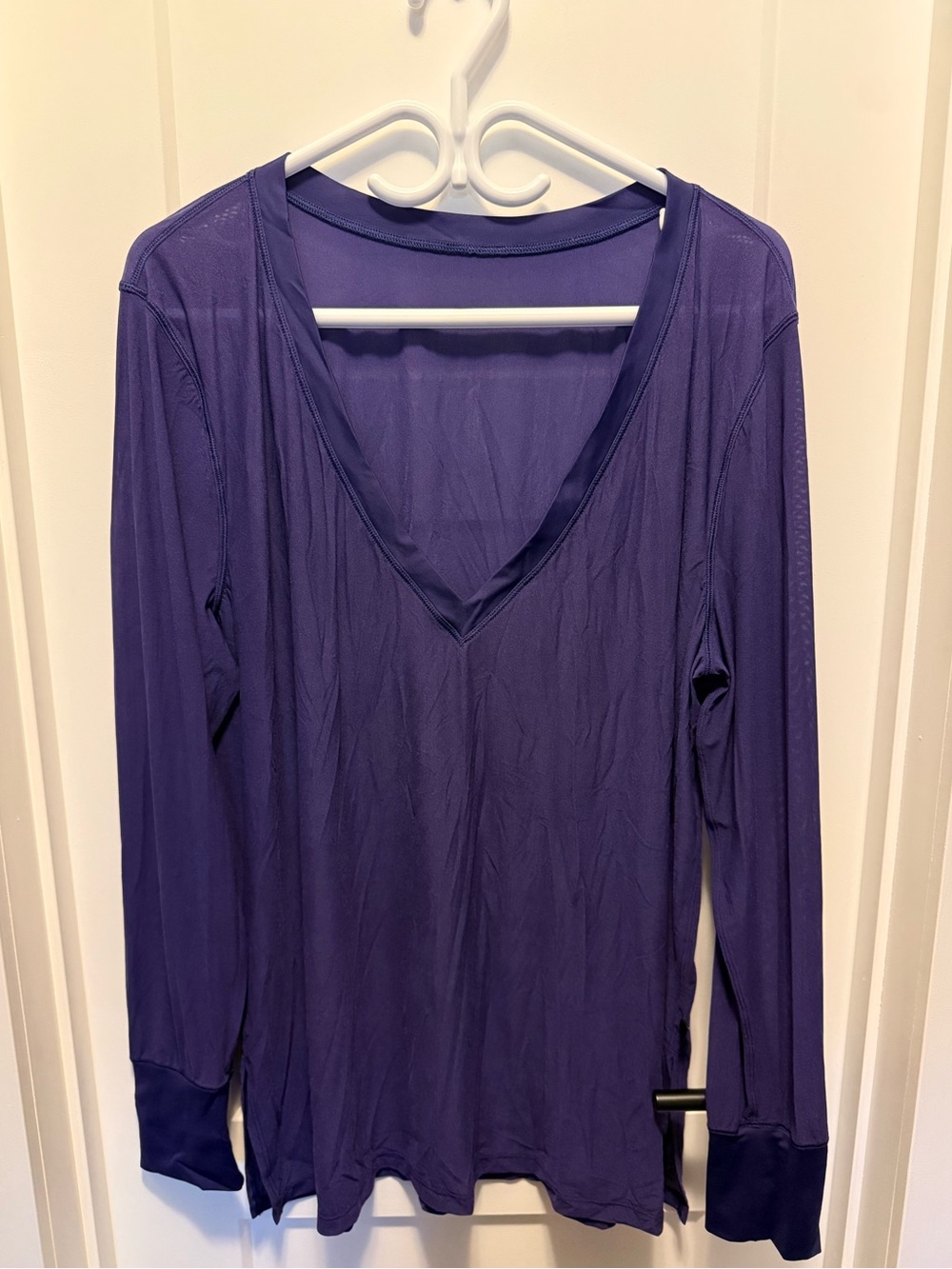 Lululemon Get Low Mesh Long Sleeve Emperor Blue XL 12
